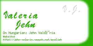 valeria jehn business card